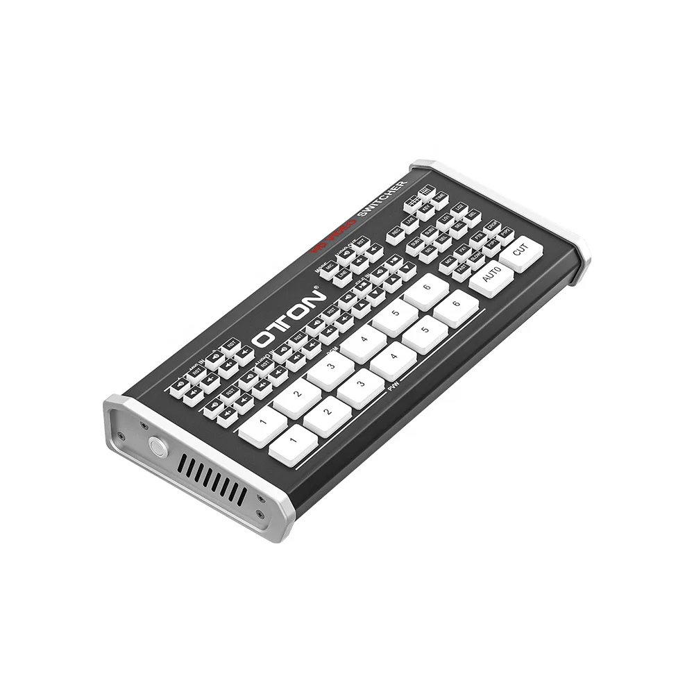 Oton Multi-camera Live production Video Switcher mixer with vertical streaming compete with Atem Mini Pro