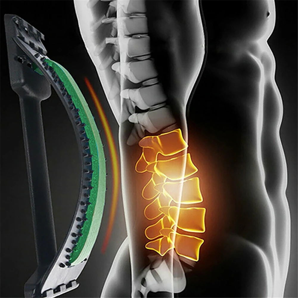 Multi-level Cracking Device Spine Back Stretcher Adjustable Back and Neck Stretcher Lumbar Back  for Herniated Disc Sciati