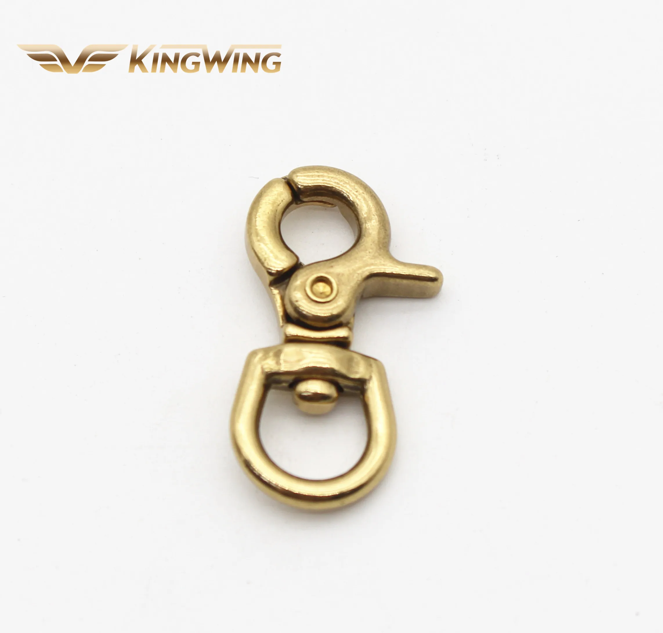 Solid brass metal swivel snap hooks carabiner luggage bag buckle