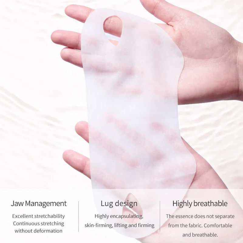 Hot Sale Peptide Protein Lift V Line Face Sheet Mask Skin Care Firming Moisturizing Facial Mask for Private Label
