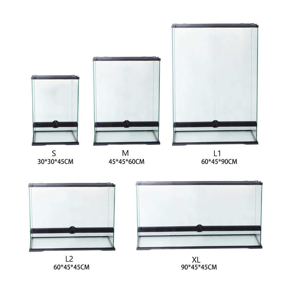 High Quality All Glass Structure Breeding Cage Reptile Terrarium For Chameleon Lizard Snake