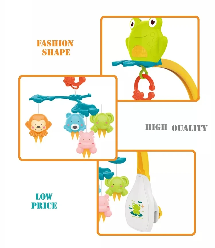 Hot Selling Baby Bed Bell Toys Sleep Musical Mobile Toys For Newborn Infant