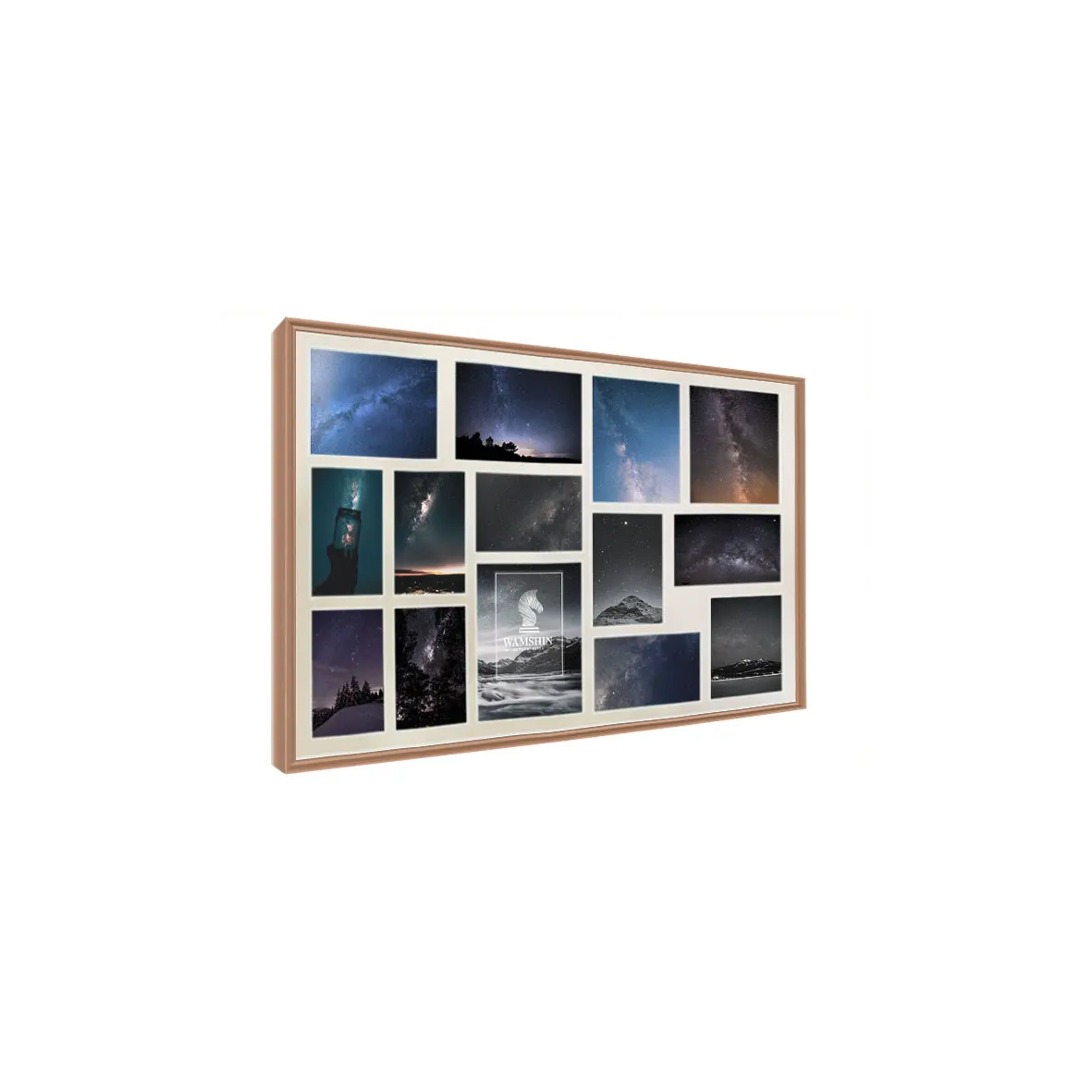 Customization Small Fresh Plastic Photo Collage Frame Living Room Sofa Background Hanging Picture Frame Wholesale