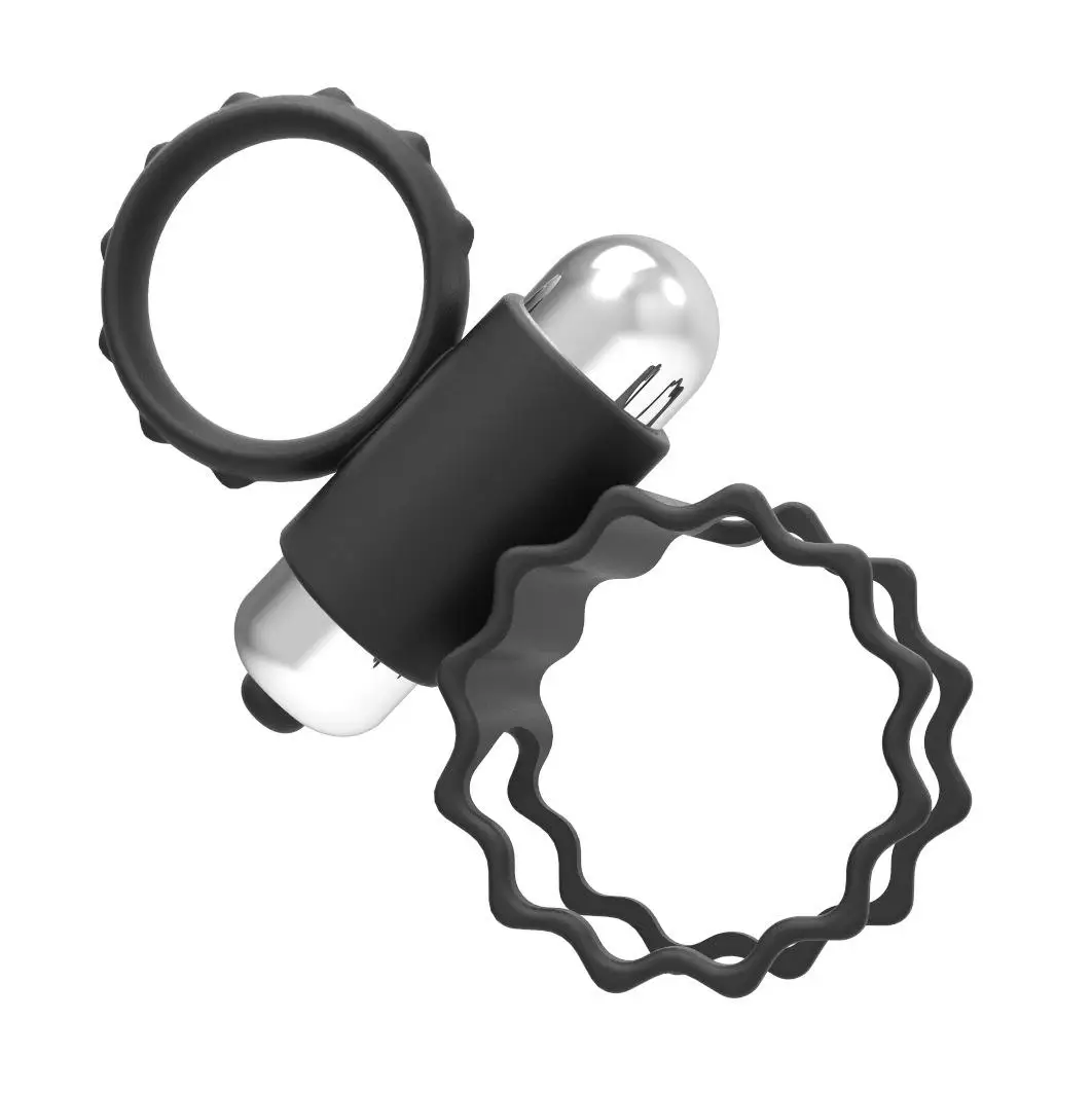 Penis Cock Ring Vibrating Silicone Rubber Male Products Strong Vibration Delay Ejaculation Cock Ring Adult Sex Toy For Men