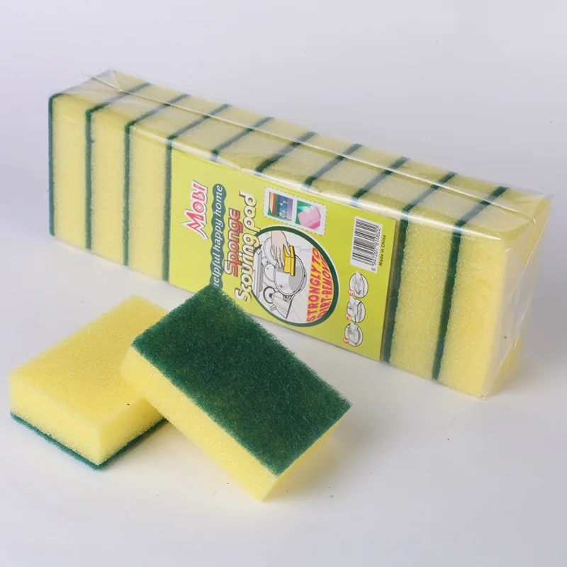 
10 pcs/lot High Quality Cleaning Magic Sponge Dish Cleaning Cloth Scouring Pads For Kitchen Household Cleaning 