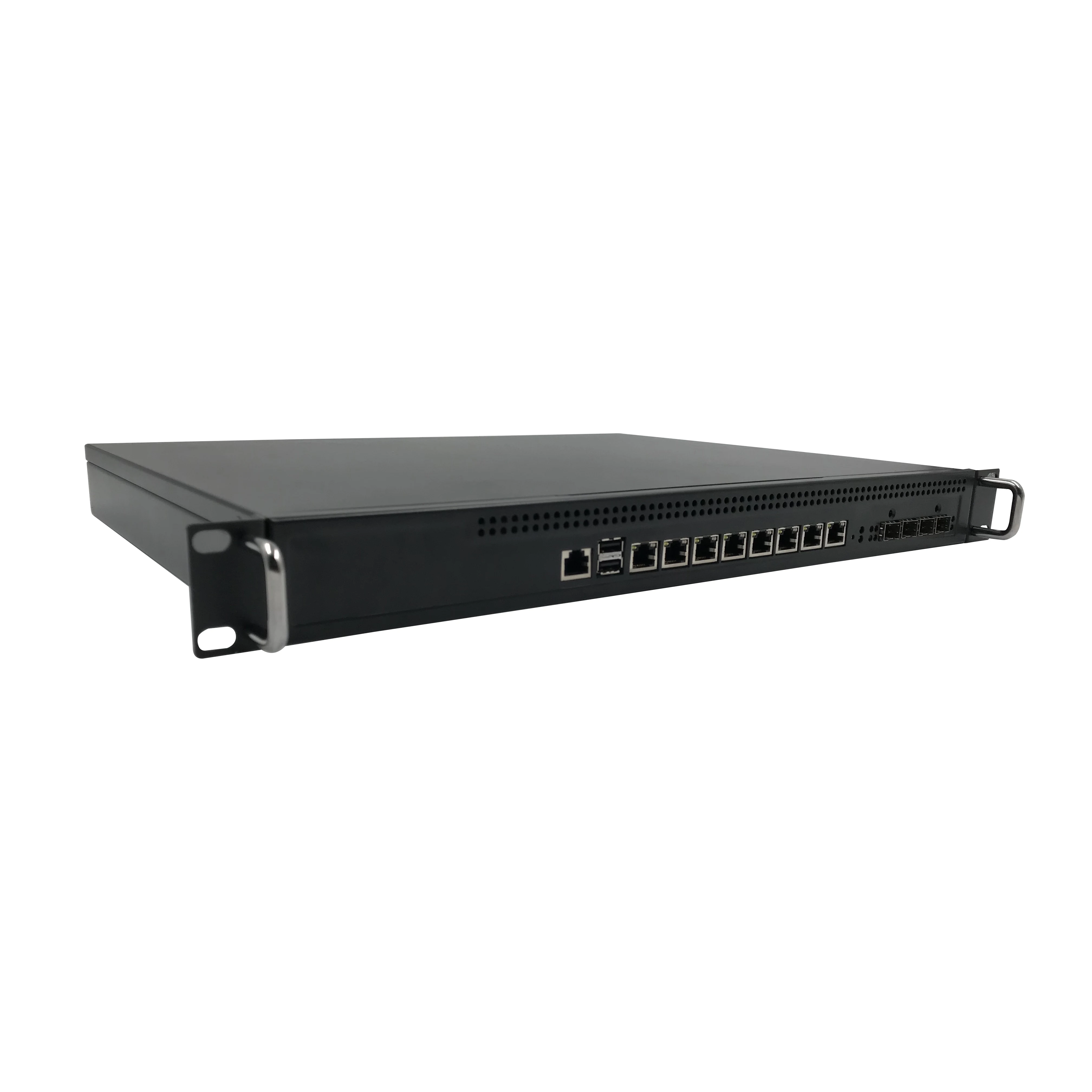 1U Rackmount Network Appliance with Intel Core i3/i5/i7 or Xeon E3 1200 v3/v4 processors,  4 x 10 GbE SFP, mSATA