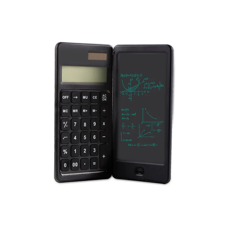 Cross-border portable solar computer writing tablet painting graffiti writing tablet learning business folding calculator
