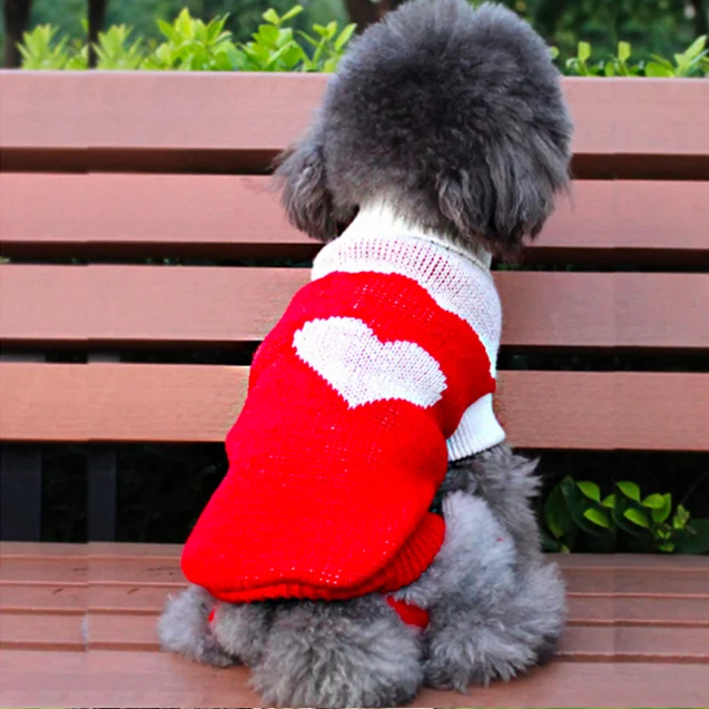 Promotion Winter Cartoon Dog Clothes Warm Christmas Sweater For Small Dogs Pet Clothing Coat Knitting Crochet Cloth Jersey Perro