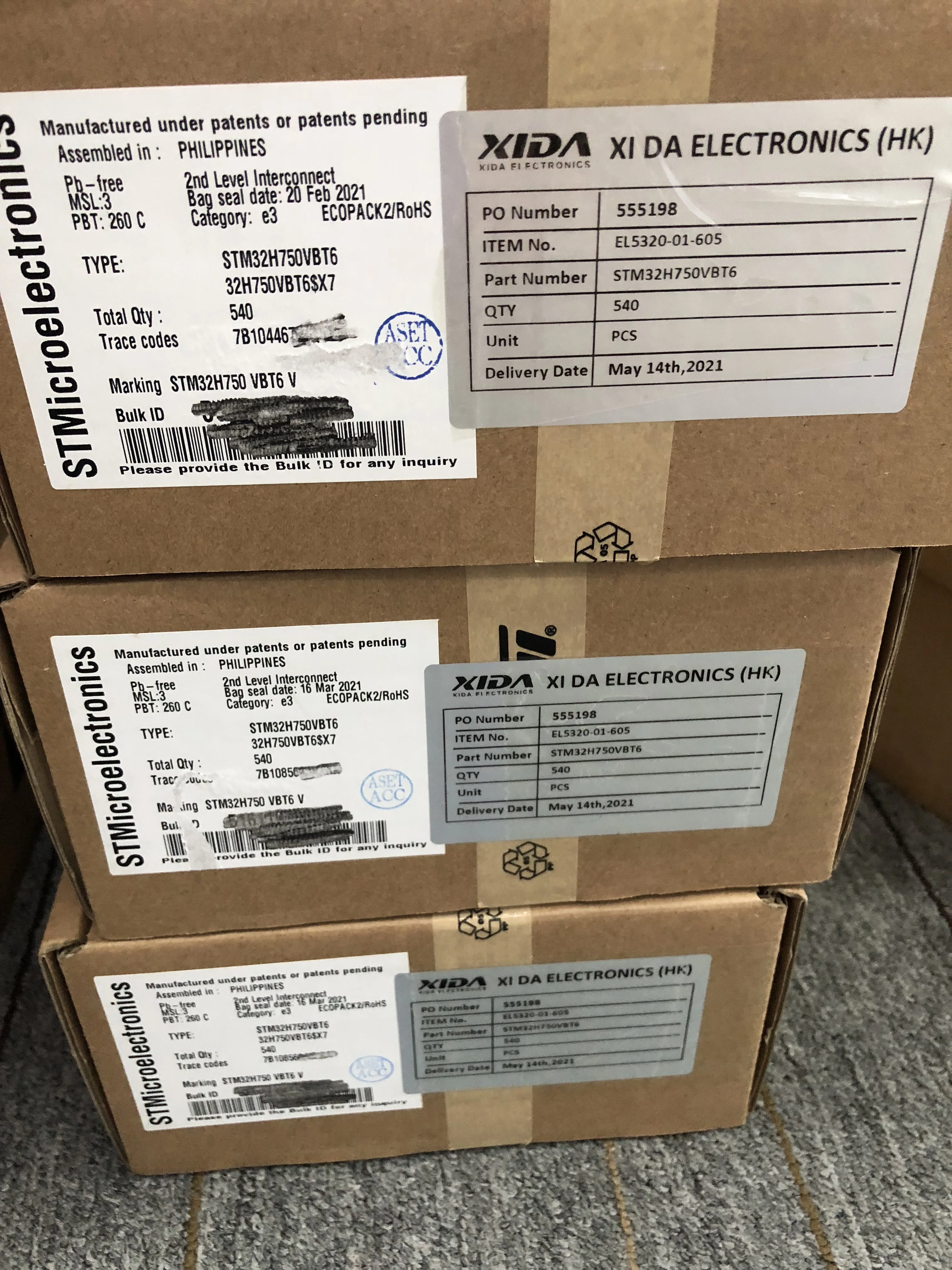 STM32H750 Original Electronic Components Integrate circuit STM32H750VBT6