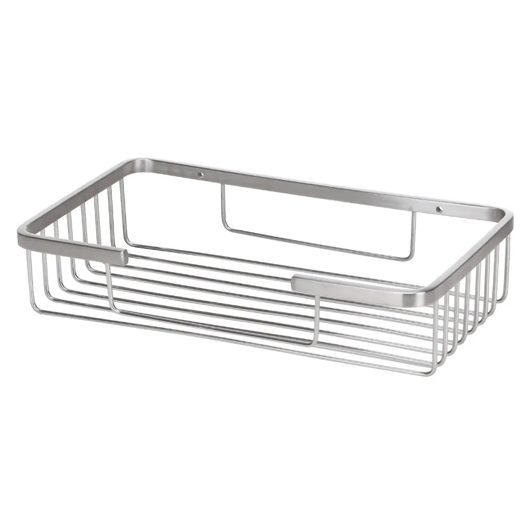 Dual tier Wall Mount 304 Stainless Steel Bathroom shelf