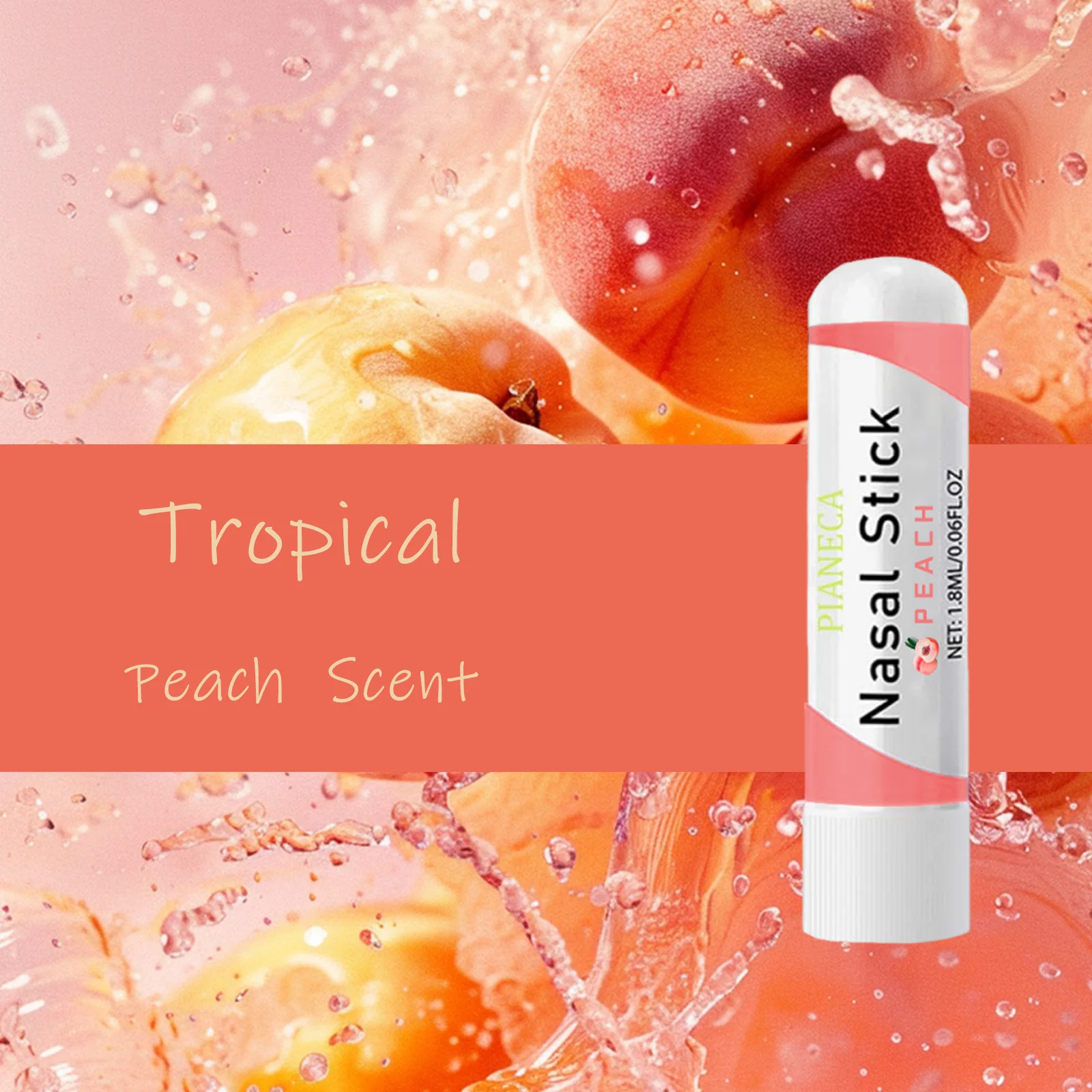Private label Aromatherapy Fruit Scent Nasal Stick Custom Cooling Sensation Menthol Watermelon Nasal Inhaler