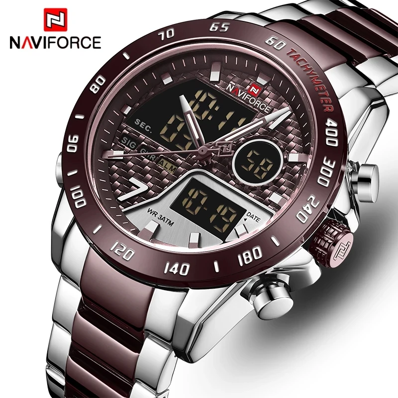 NAVIFORCE Men Watch With Box Luxury Mens Waterproof Sport Watches Quartz Analog Wristwatch Set for Sale Relogio Masculino