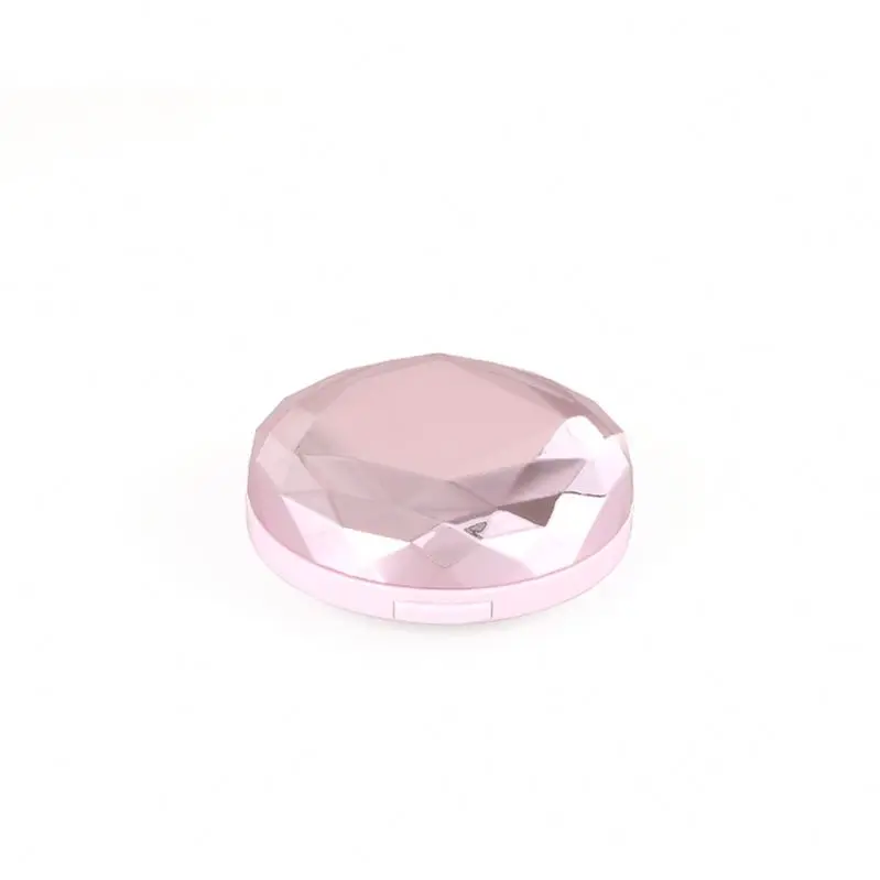 12G Purple Plastic Mirror Empty Bb Cushion Foundation Case With Puff And Sponge Cosmetic Cases