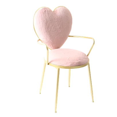 Golden Arts factory home furniture living room modern metal design soft seat faux fur lazy back chair