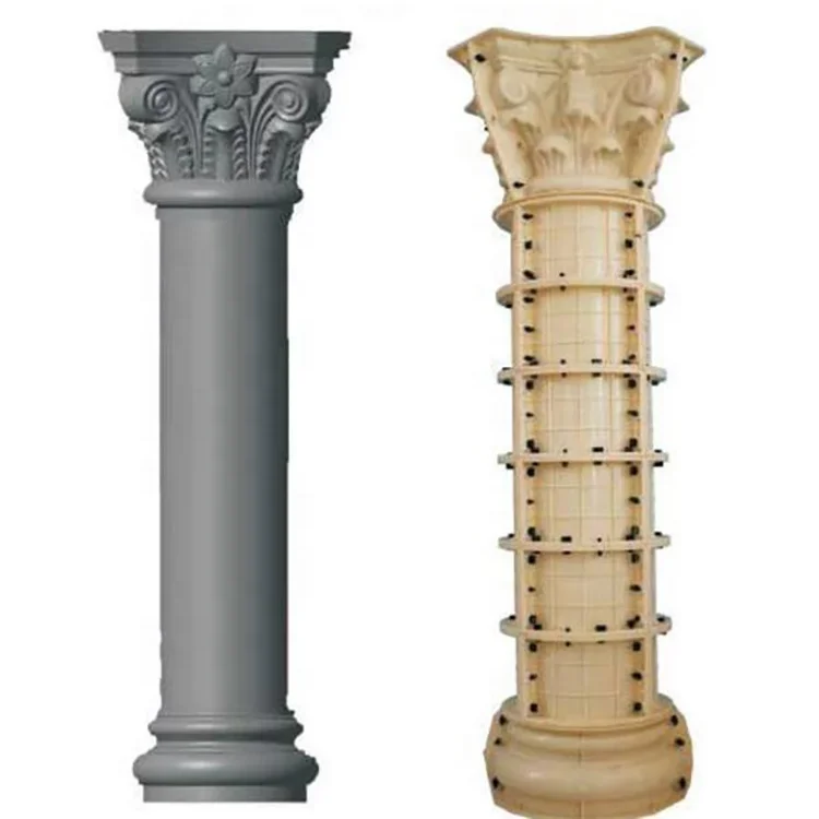 ABS material plastic mold for Roman column and pillar
