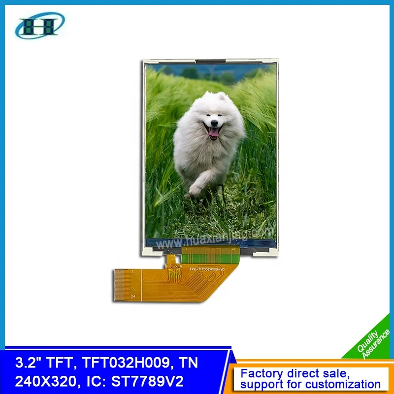 HXJ Screens 3.2 Inch 240x320 TN 24 Pin MIPI Interface TFT LCD Display