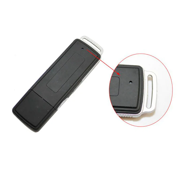 One Key Recording Mini U Disk Mini Portable Hidden Long Distance Spy USB Digital Voice Activated Recorder for Lectures