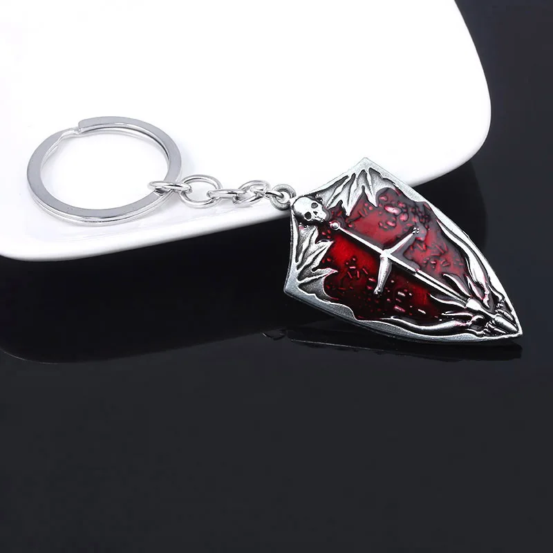 Hot Game Dark Soul Solaire of Astora Sun Logo Enamel Keychain