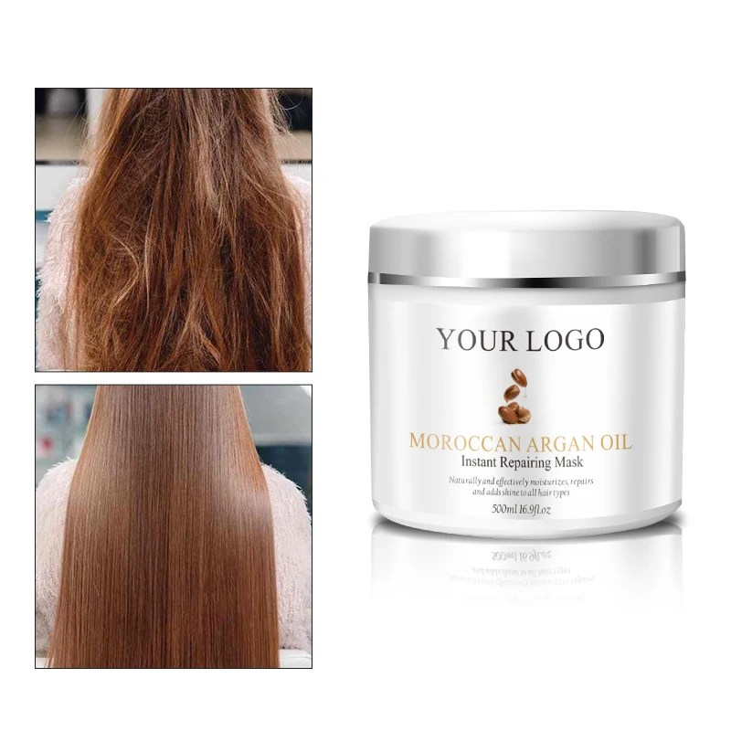Free sample hydrating argan oil protein professional repairing private label hair mask