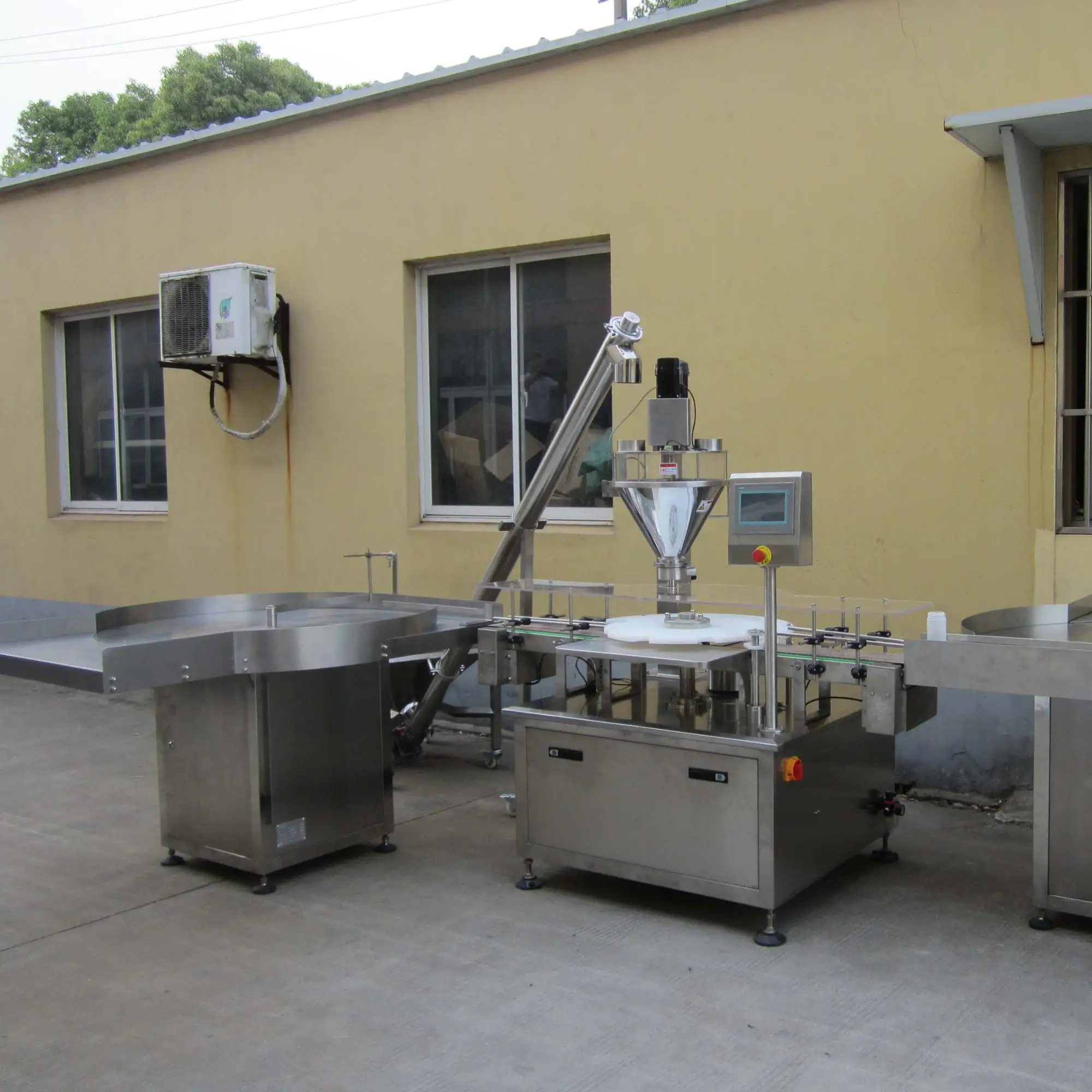 Automated Talcum Powder Dosing Capping Machine Production Line