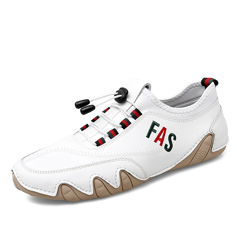 OEM Soft Sole Breathable Lightweight Casual Cycle Shoes Leather Sport Mens Sneaker Shoes