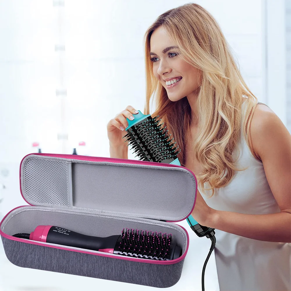 Brilliant Custom Hot-air Comb Travel Eva Carrying Case Portable EVA Hard Shell Storage Case for One Step Hair Dryer Brush