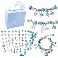 Набор для изготовления розового браслета для девочек, ювелирные изделия, браслеты с подвесками для рукоделия, подарочные украшения для взрослых и детей, новинка 2021