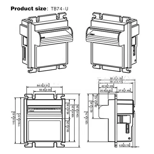 Factory Banknote Validator Arcade Vending Bill Acceptor for Vending Machine And  Washing Dryer Machine