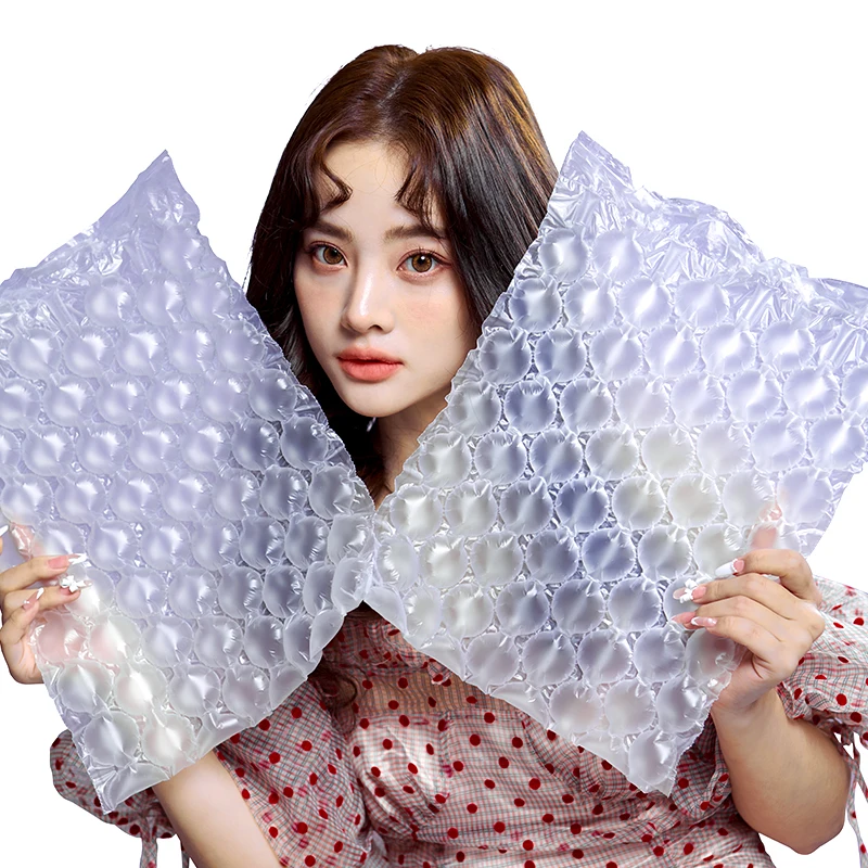 25um 40*32cm Wholesale Plastic Air Pillow Bubble Roll Wrap Protective Packaging Air Cushion Machine