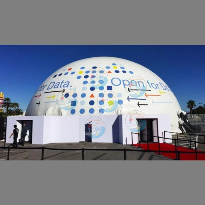 Custom inflatable planetarium dome tent mobile planetarium domes with digital projector inflatable star gazing dome for sale