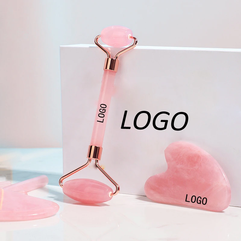 2024 Oem Label Face Massager Pure Original Anti-Aging Facial 100% Donglin Facial Roller Gua Sha Kit With Gift Box