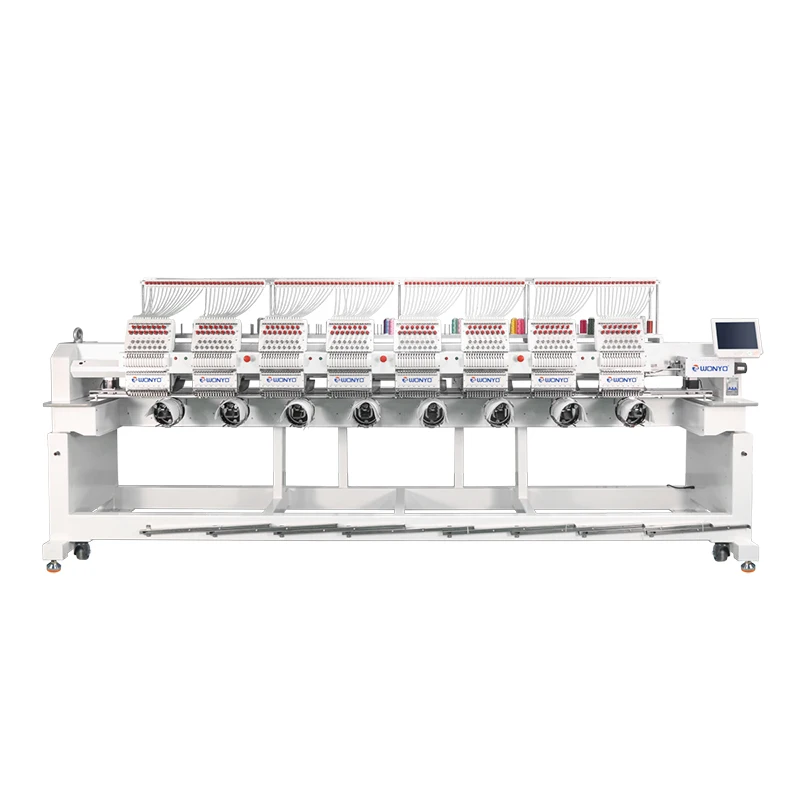 Совершенно новый не отремонтированный высокоскоростная компьютеризированная вышивальная машина с несколькими головками можно настроить