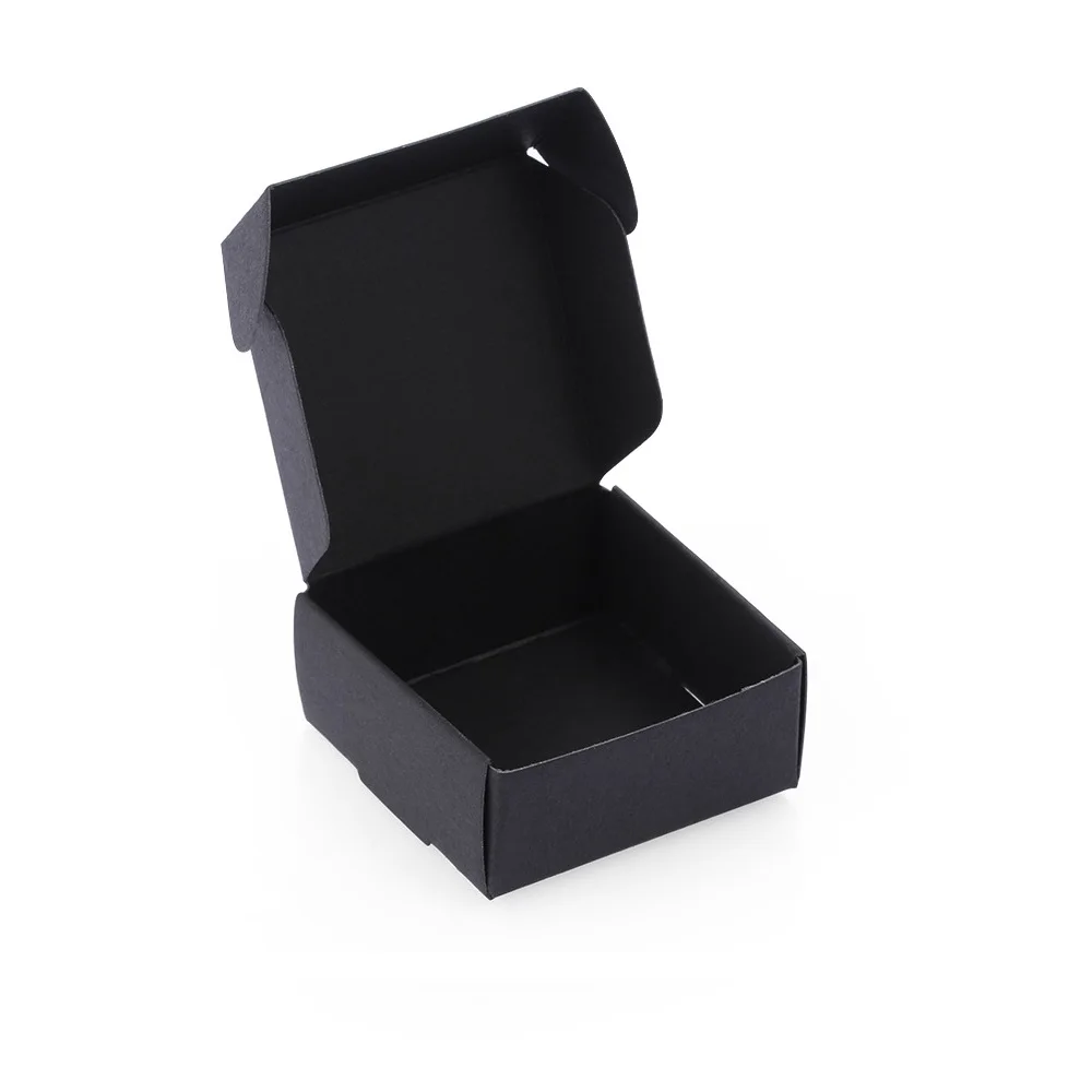 Folded Recycle Small Kraft Paper Soap Box Folding Mini Small Square Skin Care Jar Essential Oil Paper Box
