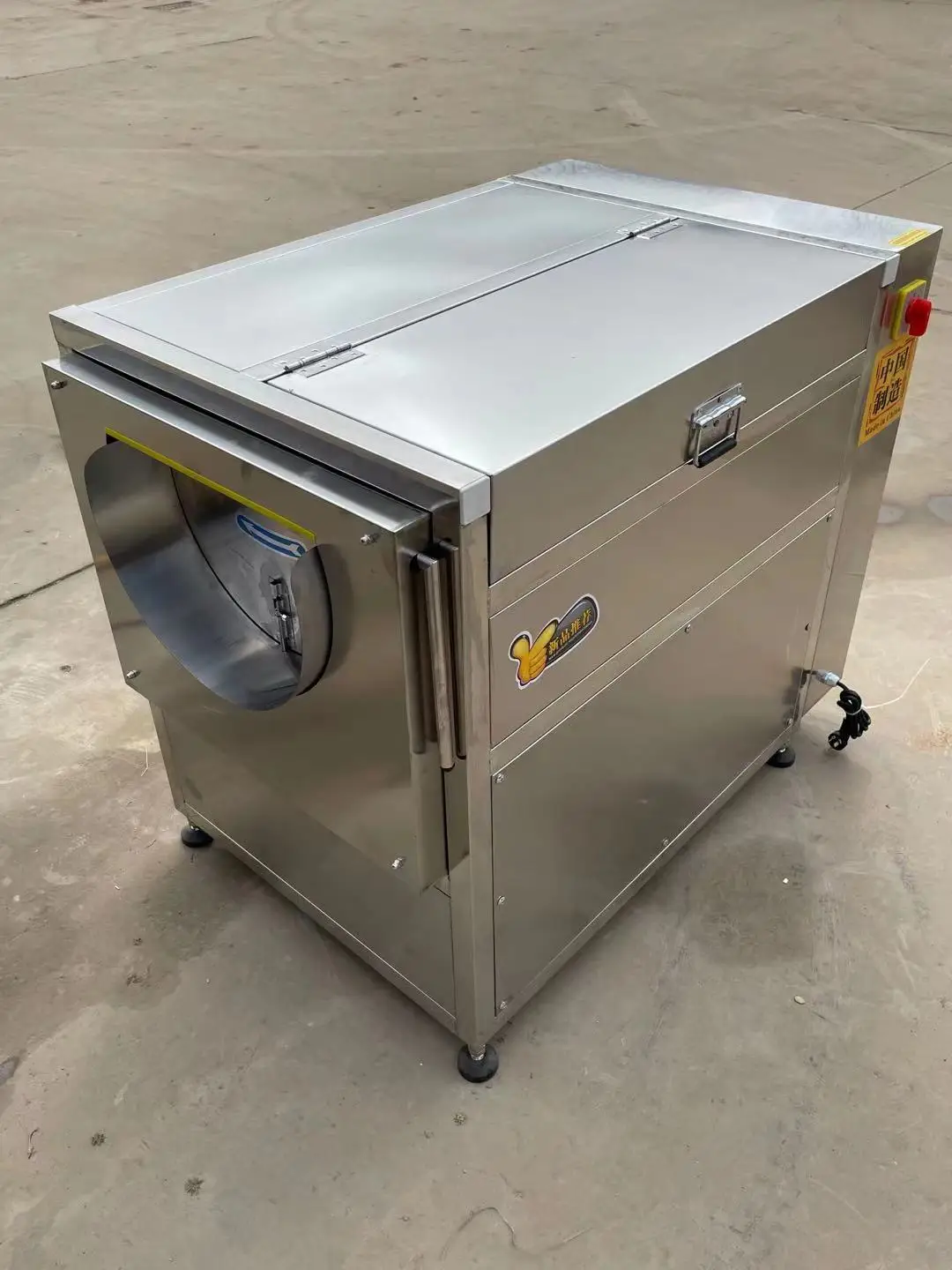 Китай полностью из нержавеющей стали морковь овощей пилинг машина для овощей фруктов румблер овощечистка машина