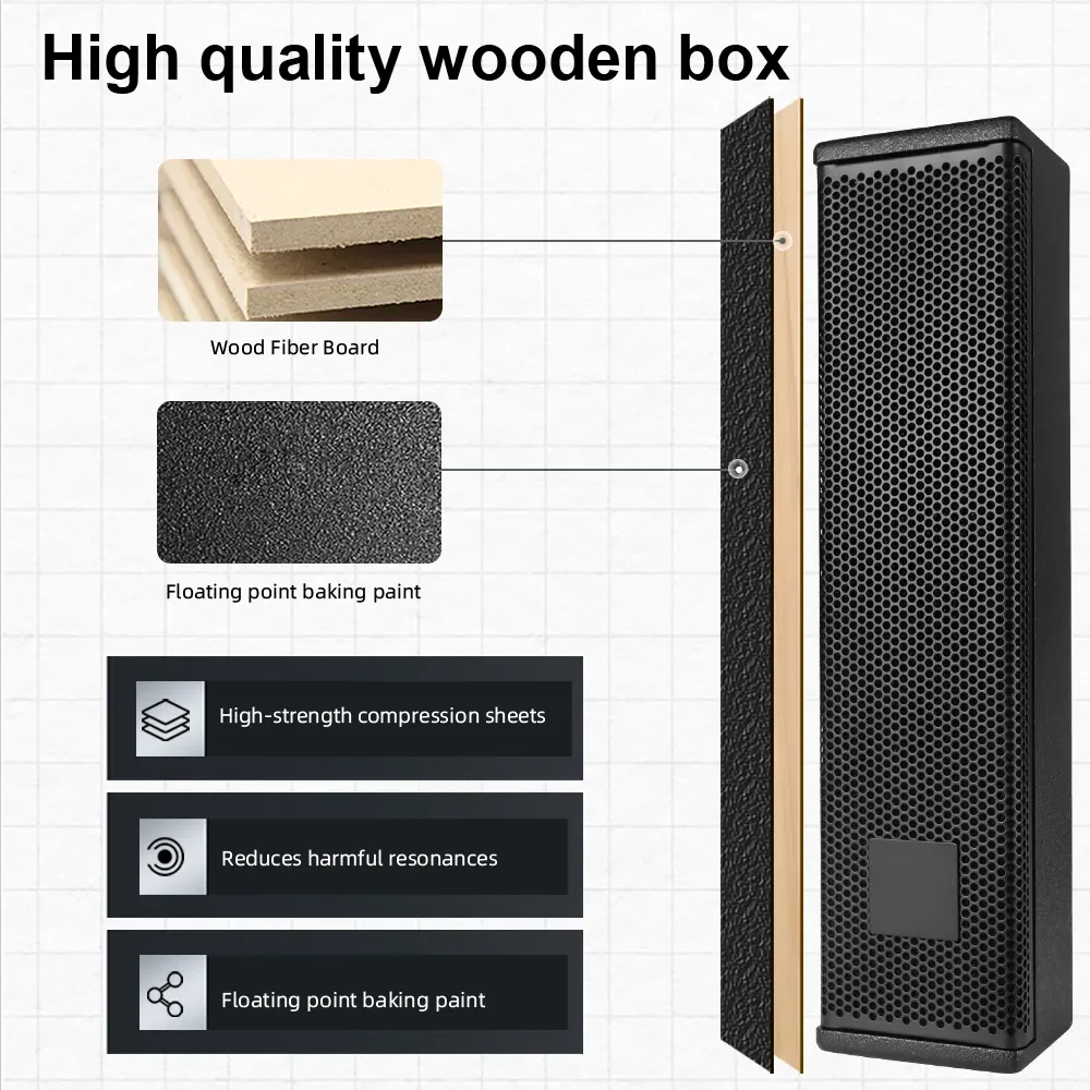 DS50 100 Watts outdoor waterproof speakers sound system professional loudspeaker column 100w for dj sound