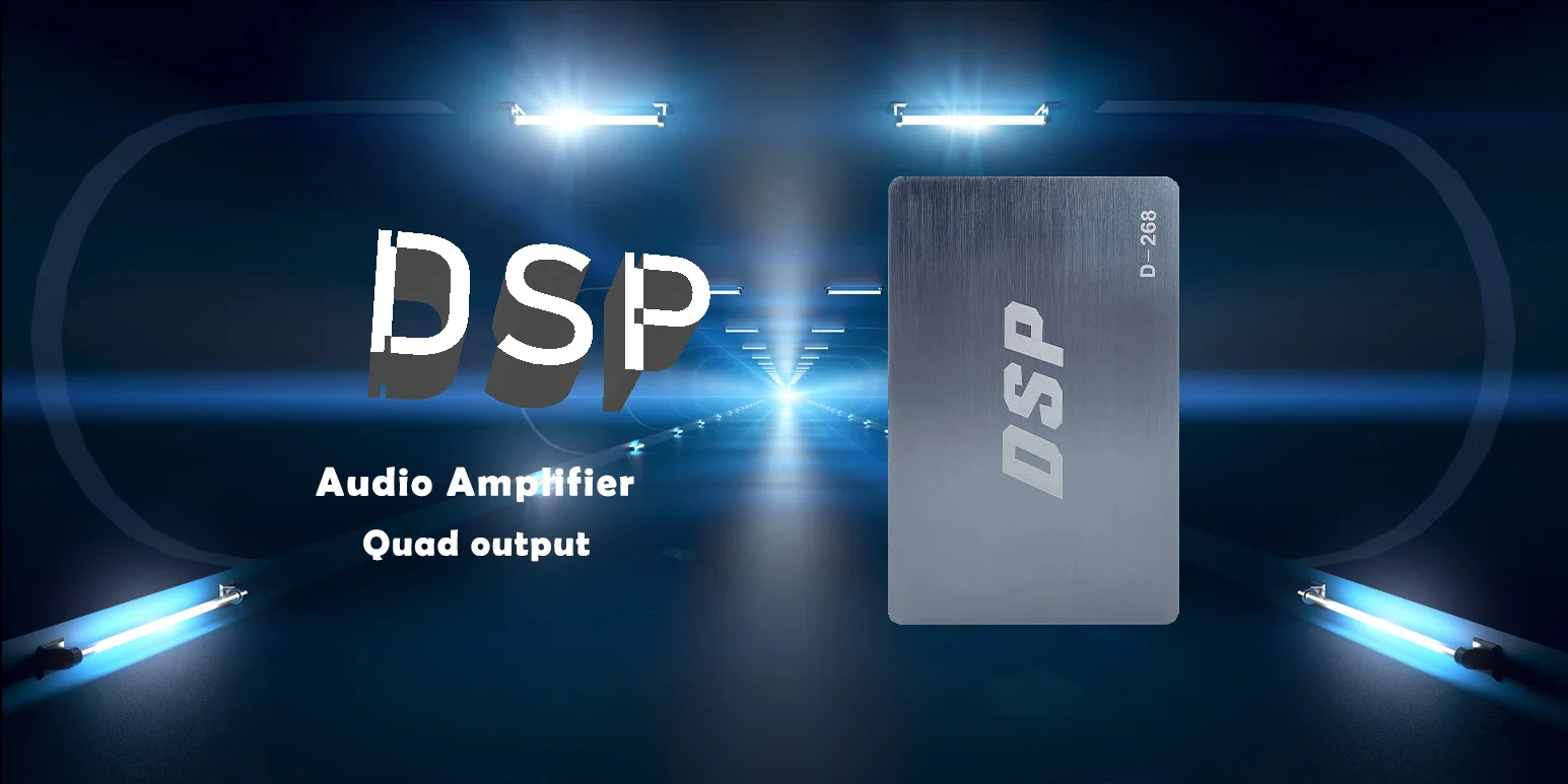 [March]Dsp 4-канальный 50 Вт * 4 силовой процессор подходит для Bt Phone App Dsp автомобильный усилитель