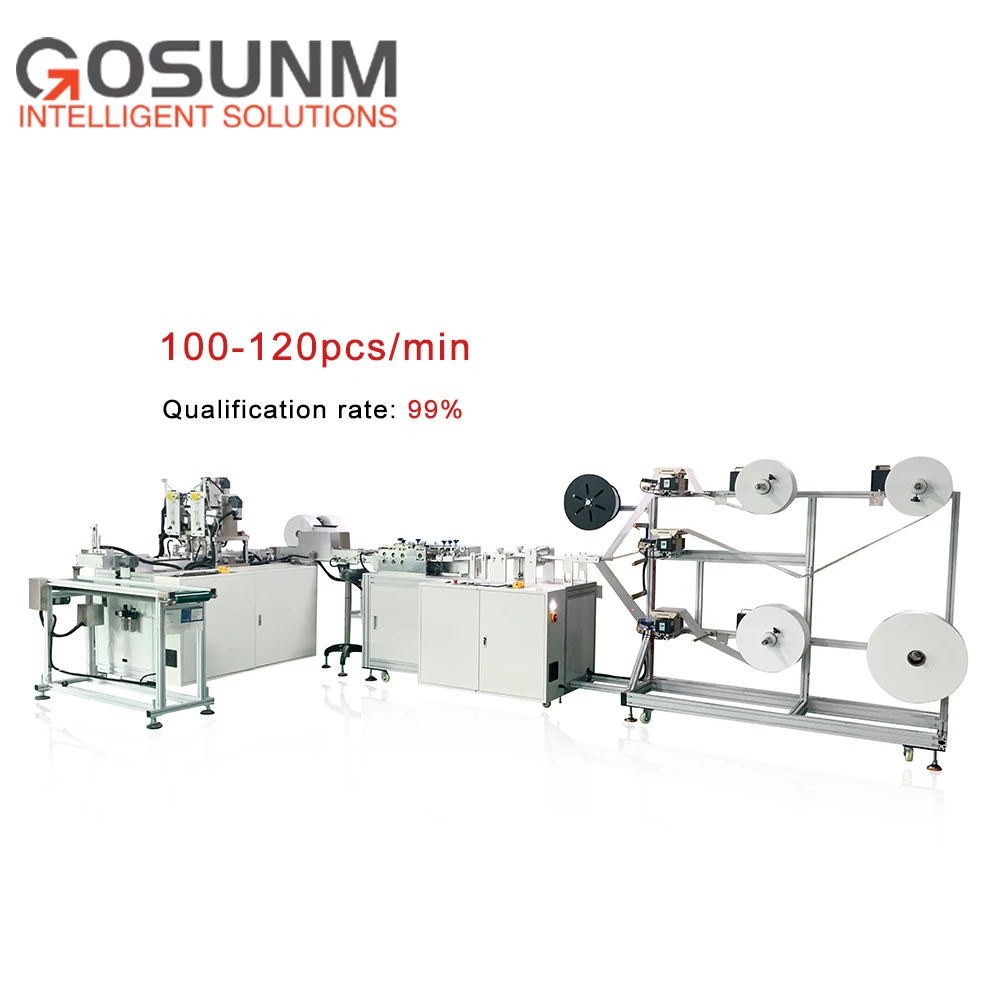 1 + 1 Ультразвуковая хирургическая маска Ушная петля машина Face_Mask_Printing_Machine