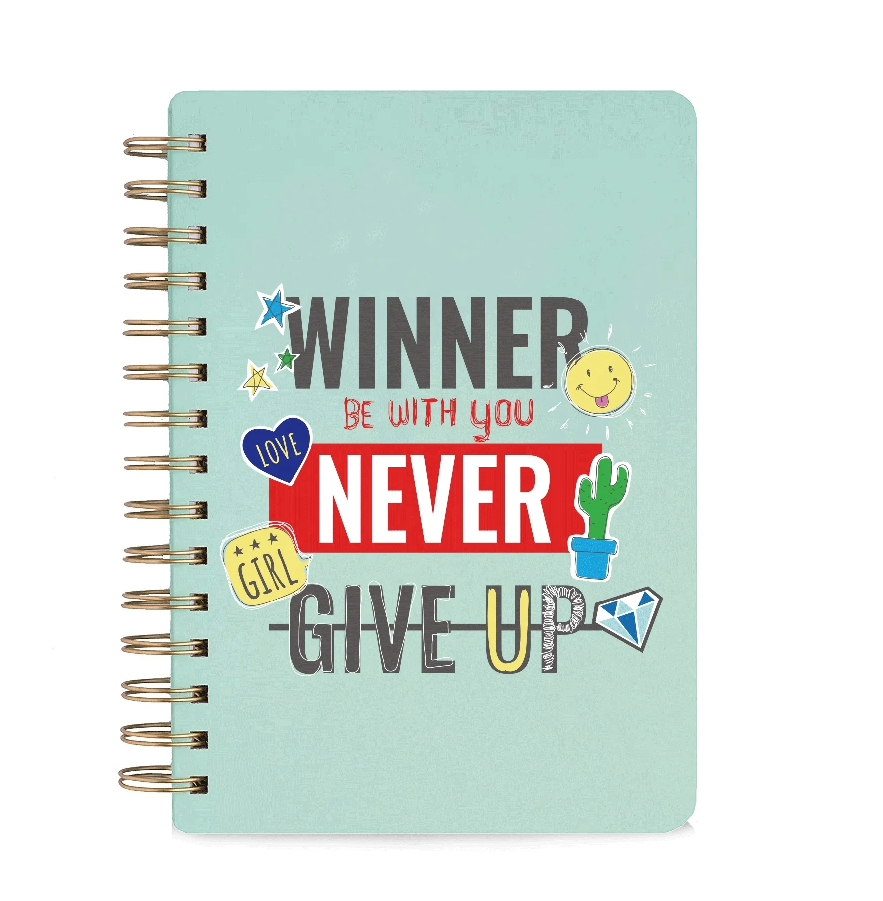 Custom Printing Hardcover Spiral Budget Supplies Weekly A5 Planner 2021-2022 Cute Mini A5 Accept Customized Logo 122 Sheets Gift