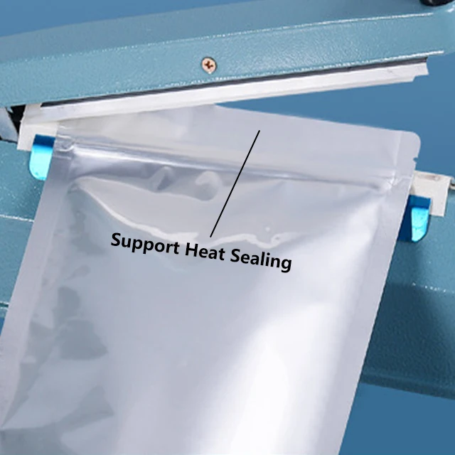 Wholesale Custom Silver Aluminum Foil Container Resealable Zipper Mylar Bags Food Grade Smell Proof Stand Up Packaging Pouch