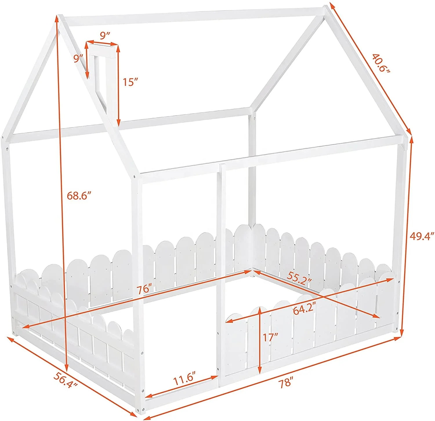 Simple modern house decor kids toddler beds House Wood Kids Baby bed Home Decorations wooden rack wood frame beds for girl
