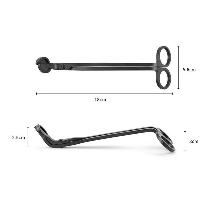 Multi Color Selection Stainless Steel Candle Wick Cutting Aromatherapy Candle Extinguisher Without Flower Cutting Tool