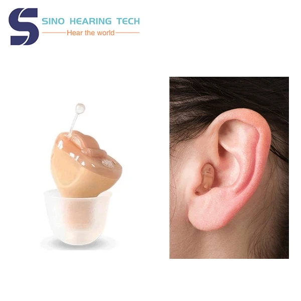 Invisible Digital Hearing Aids for Hearing Loss with Blue and Red Beige Colors Hearing Aids for Seniors