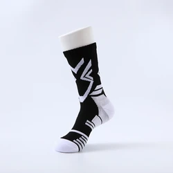 Super star professional basketball stockings elite thick sports socks non-slip durable skateboard stockings