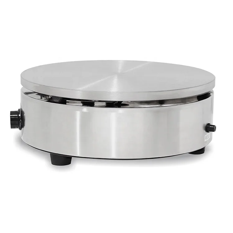 New Arrival Single Round Head 40CM Table Top Commercial Electric Crepe Machine for France