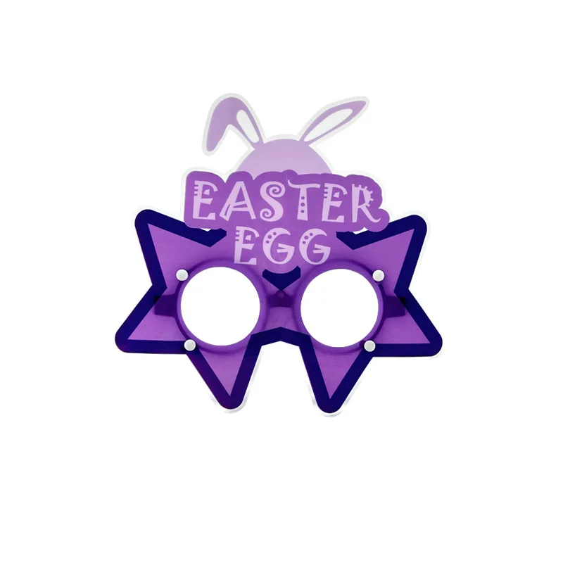 Easter PVC Glasses Children Party Decoration  Cute Bunny Egg Glasses Beautiful Glasses Frames
