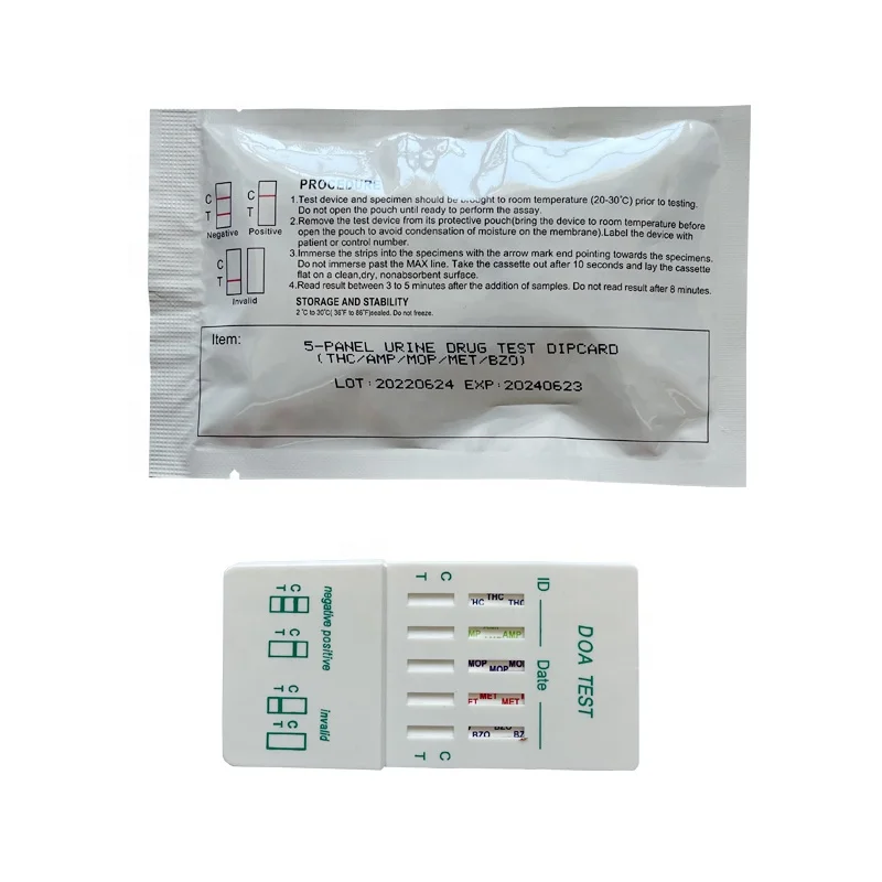 Urine Drug Test Kits THC/AMP/MOP/MET/BZO One Step Rapid Test