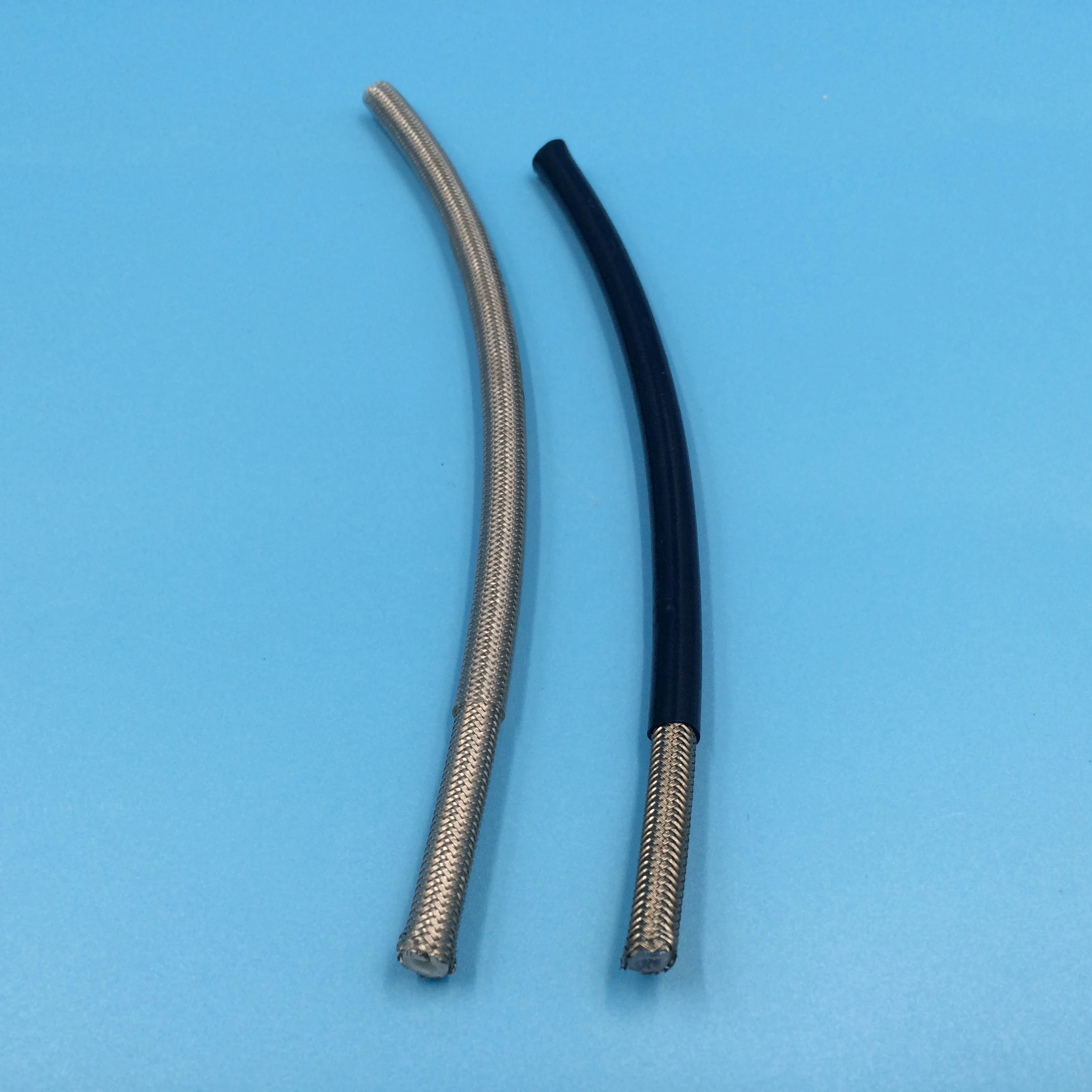 High tensile braided PTFE flexible rubber brass hose barb fitting hose