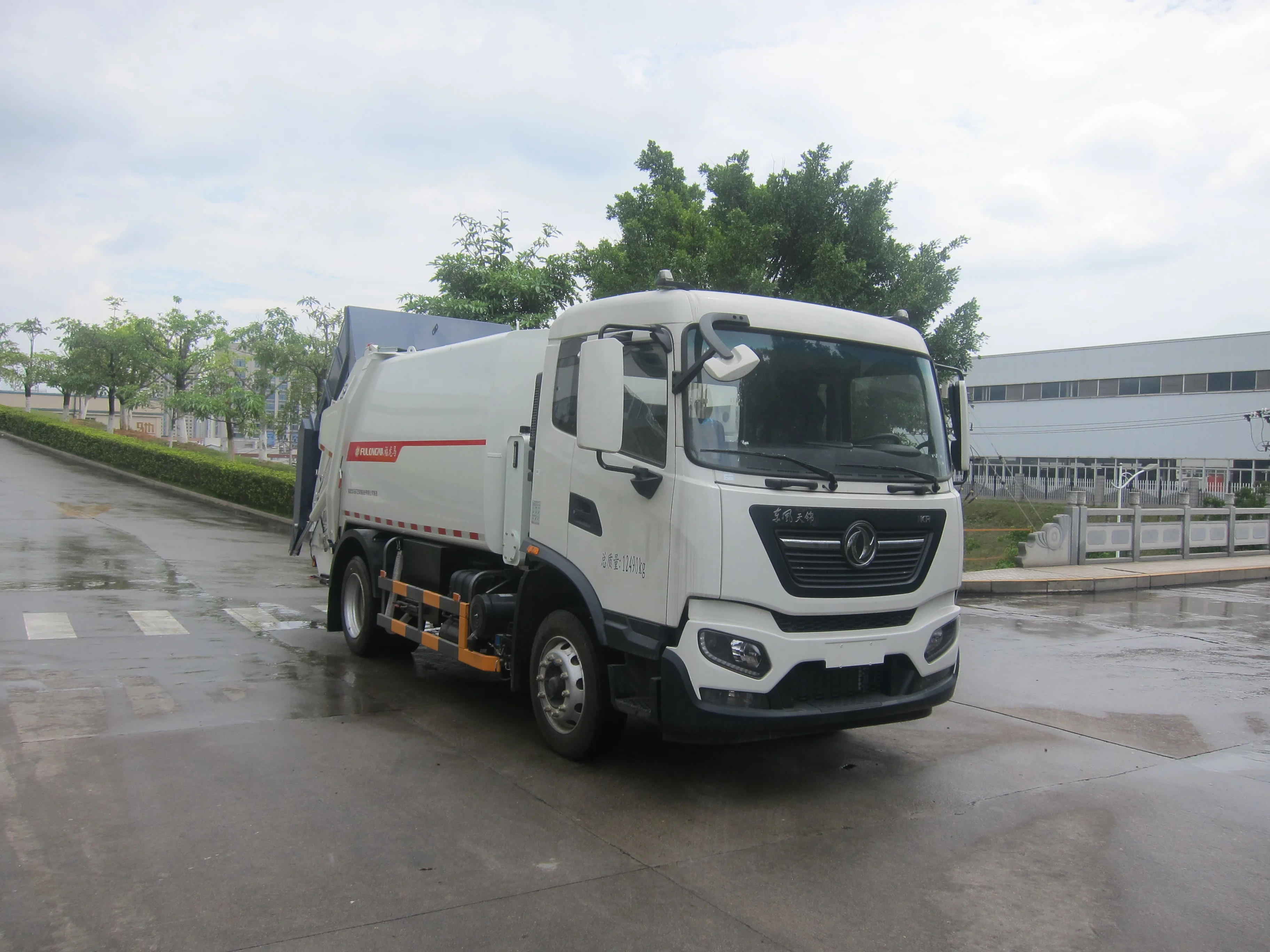 Хит продаж мусоровоз FULONGMA среднего размера 12 тонн куб.