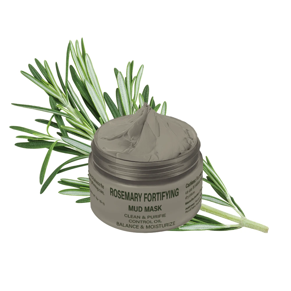 Perfectcate OEM Organic Vegan Facial Skin Care Deep Pore Cleansing Facial Acne Treatment Rosemary Dead Sea Mud Facial Clay Mask