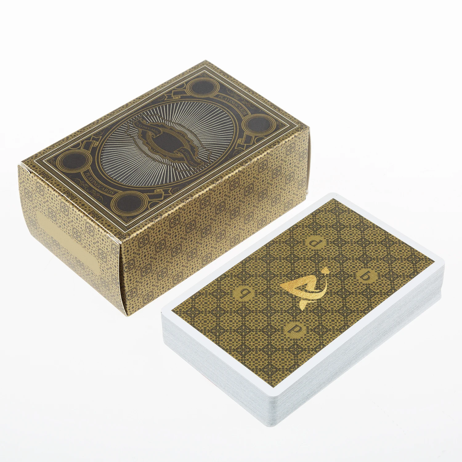 AYPC Custom Design High Quality 310gsm Single Deck Paper Box Printing QR Code Advertising Promotional Playing Card